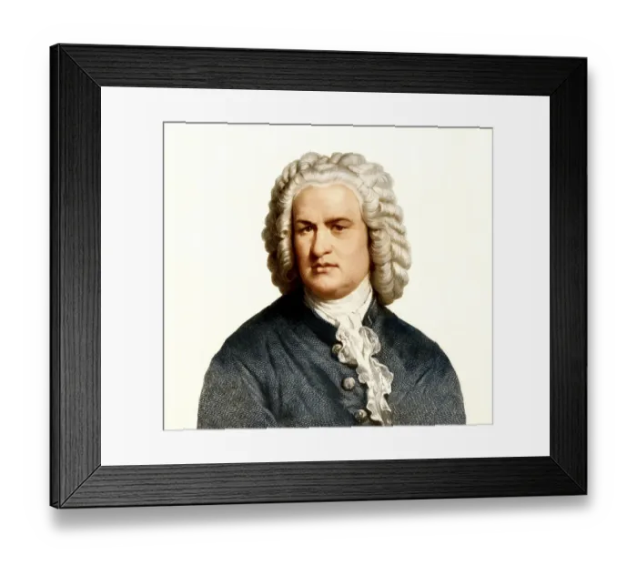 Framed Print : Johann Sebastian Bach, 1685 - 1750 Framed Print : Johann Sebastian Bach, 1685 - 1750