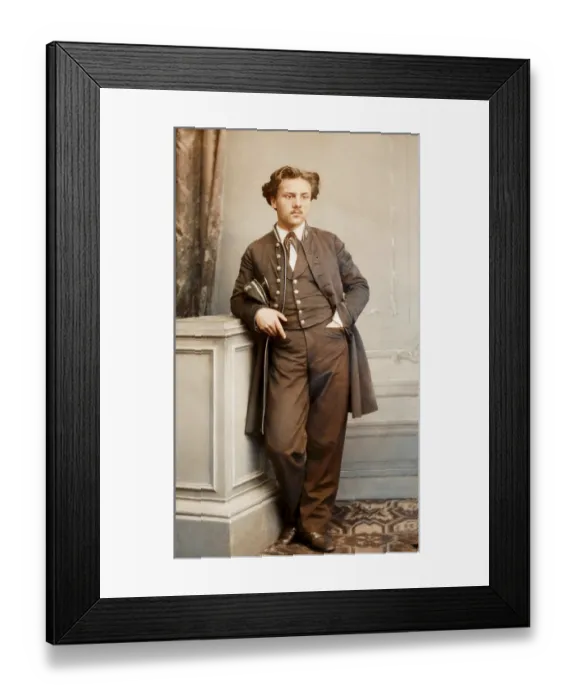 Framed Print : Gabriel Faure in the uniform of a student at the Ecole Niedermeyer
