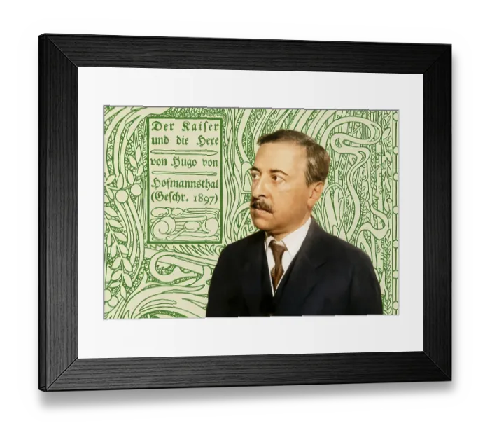 Framed Print : Hugo von Hofmannsthal, 1874-1929