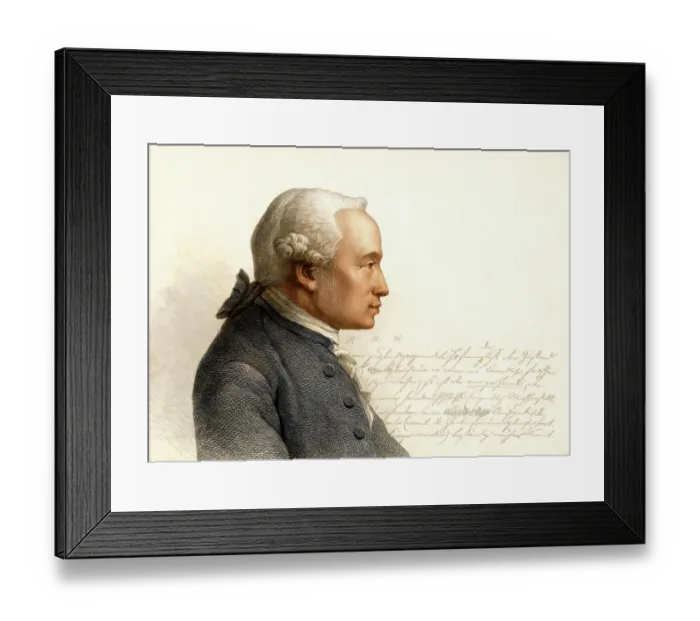 Framed Print : Immanuel Kant, 1724 - 1804, German philosopher of the Enlightenment