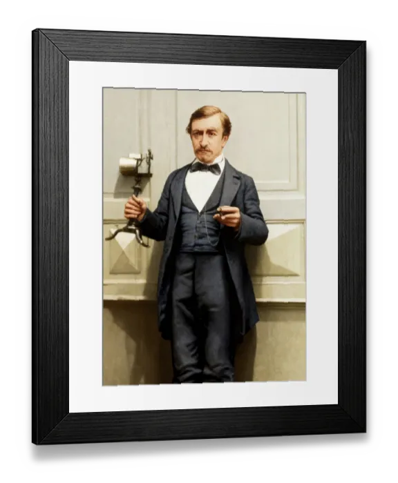 Framed Print : Johann Philipp Reis, 1834 - 1874 Framed Print : Johann Philipp Reis, 1834 - 1874