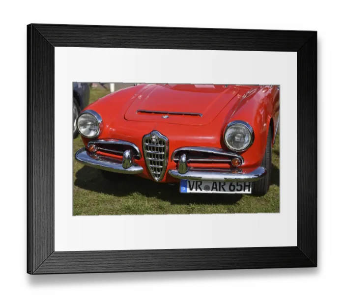 Framed Print : Alfa Romeo Giulia Spider 1965, Giulia Spider