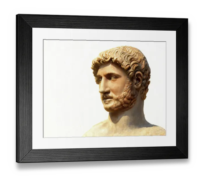 Framed Print : Hadrian or Publius Aelius Hadrianus Augustus