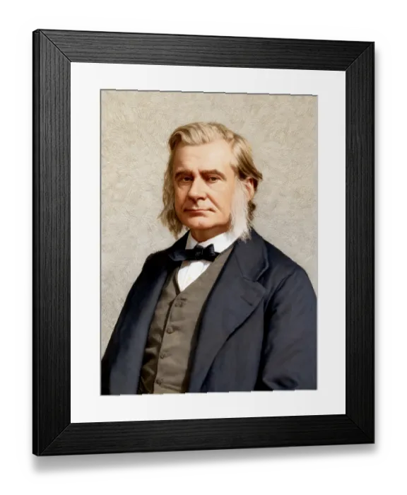 Framed Print : Thomas Henry Huxley, 1825 - 1895