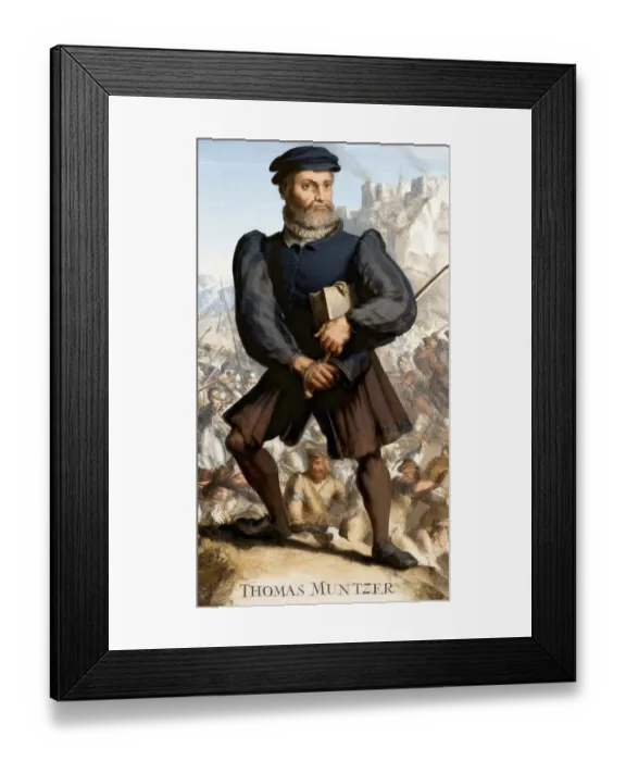 Framed Print : Thomas Muntzer, 1489 - 1525