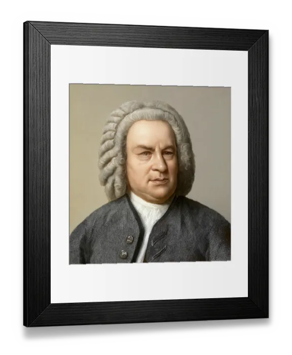 Framed Print : Johann Sebastian Bach, 1685 - 1750 Framed Print : Johann Sebastian Bach, 1685 - 1750