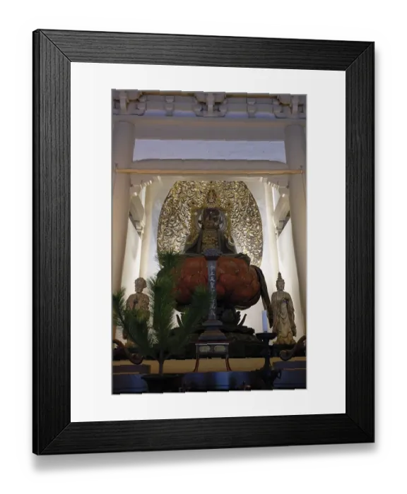 Framed Print : Interior view, Buddha, Engaku-ji Temple