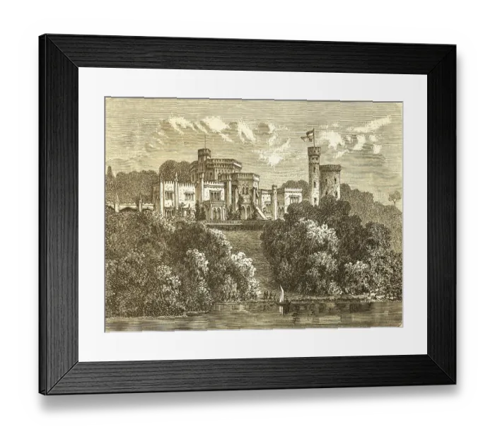 Framed Print : Babelsberg Castle on Tiefer See