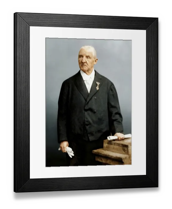 Framed Print : Portrait of Josef Anton Bruckner
