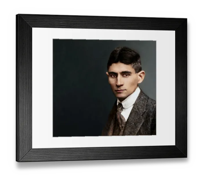 Framed Print : Portrait of Franz Kafka, 1883 - 1924 Framed Print : Portrait of Franz Kafka, 1883 - 1924