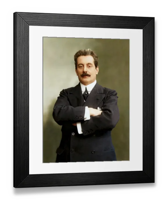 Framed Print : Giacomo Puccini, 1858 -1924 Framed Print : Giacomo Puccini, 1858 -1924