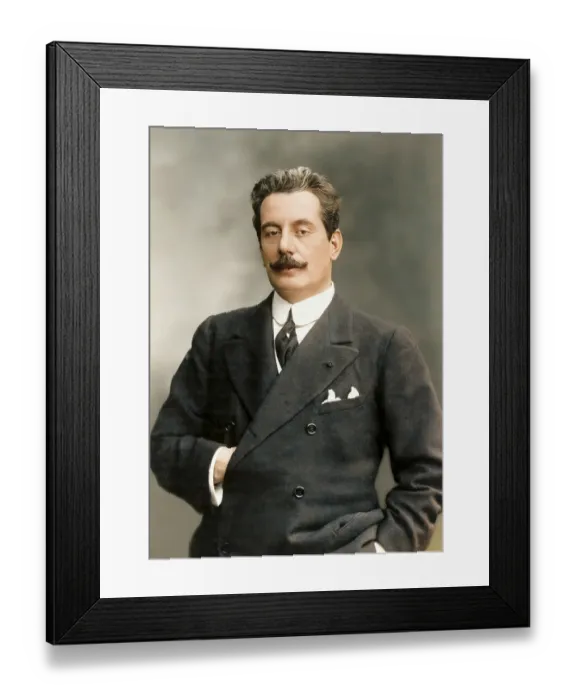 Framed Print : Giacomo Puccini, 1858 -1924 Framed Print : Giacomo Puccini, 1858 -1924