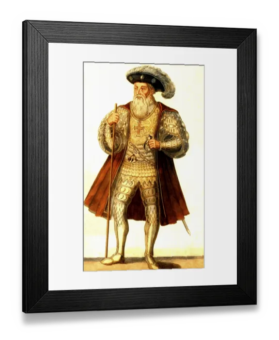 Framed Print : Vasco da Gama, c. 1460s - 1524