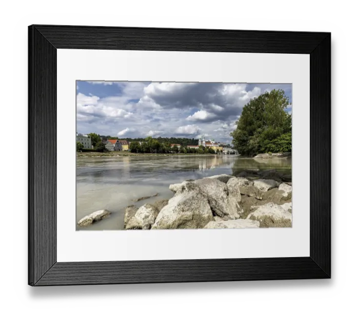Framed Print : A summer view of St. Stephen's Cathedral in Passau