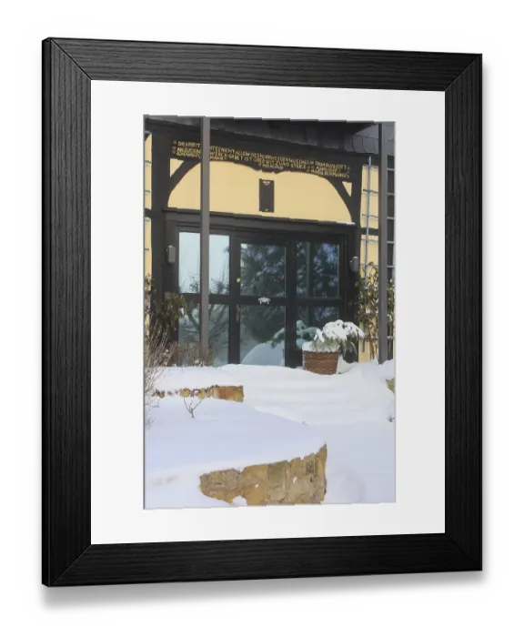 Framed Print : Modernized half-timbered house from 1597 Framed Print : Modernized half-timbered house from 1597