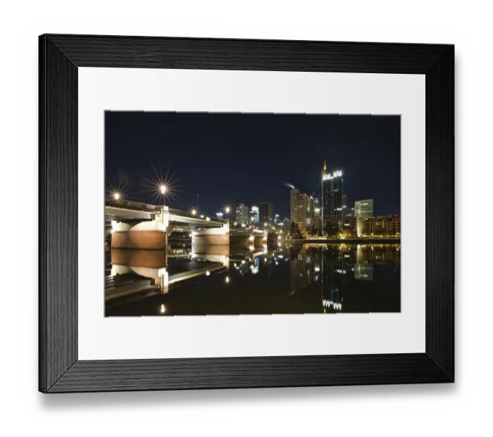 Framed Print : Cityscape and skyline of a modern metropolis