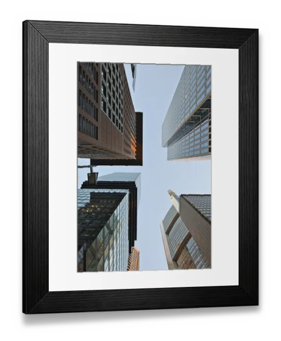 Framed Print : City and skyline view of a modern metropolis