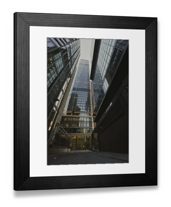 Framed Print : City and skyline view of a modern metropolis