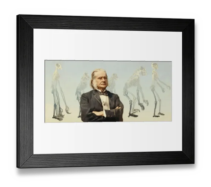 Framed Print : Portrait of Thomas Henry Huxley Framed Print : Portrait of Thomas Henry Huxley