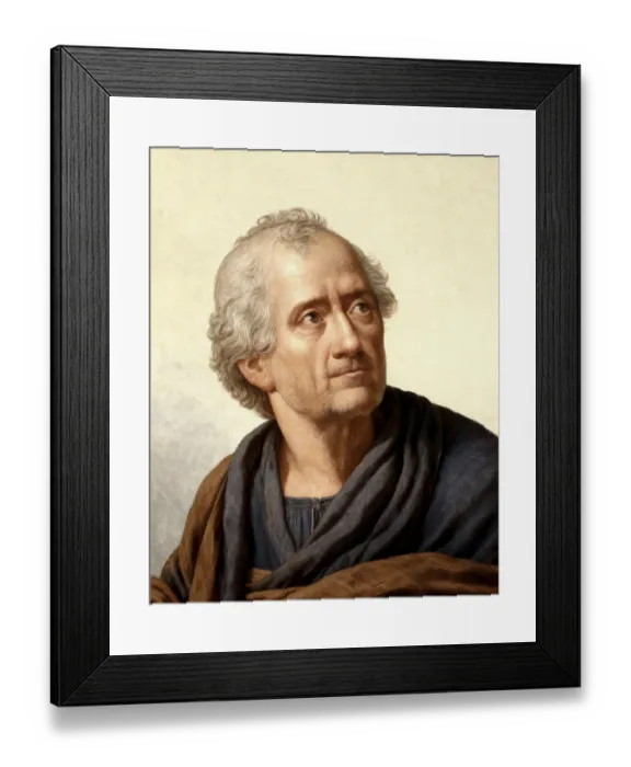 Framed Print : Portrait of Friedrich Gottlieb Klopstock