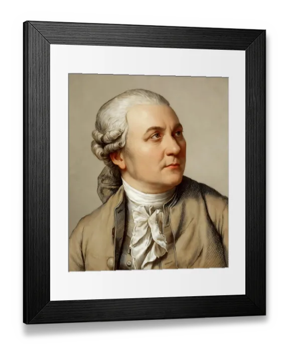 Framed Print : Portrait of Friedrich Gottlieb Klopstock