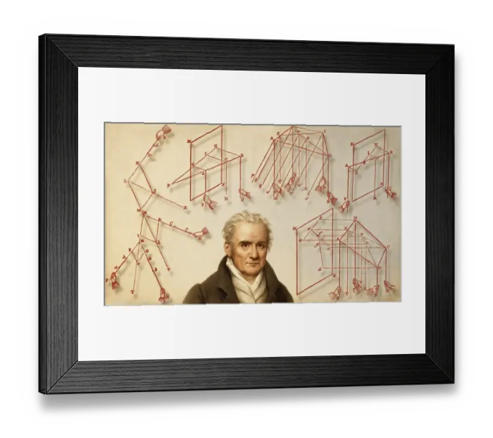 Framed Print : Gaspard Monge, Comte de Peluse