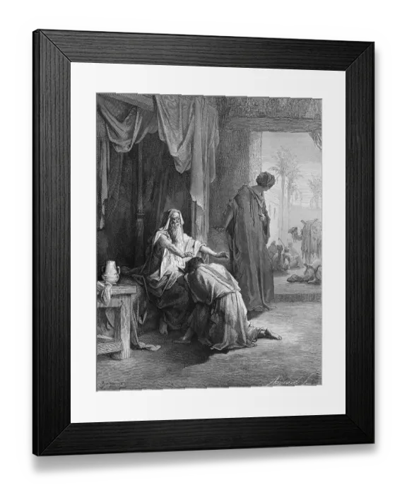 Framed Print : First book of Moses, chapter 27
