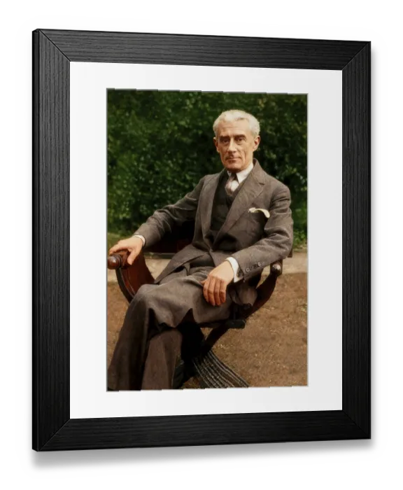Framed Print : Joseph Maurice Ravel, 1875 - 1937