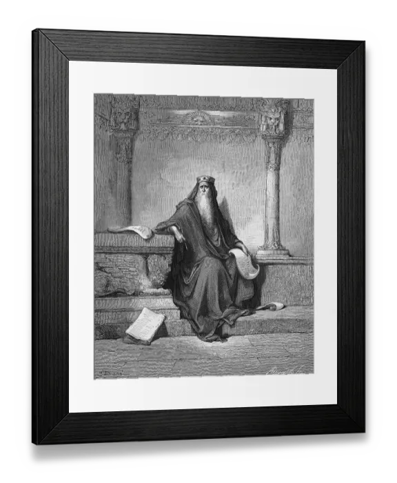 Framed Print : Portrait of King Solomon the Wise