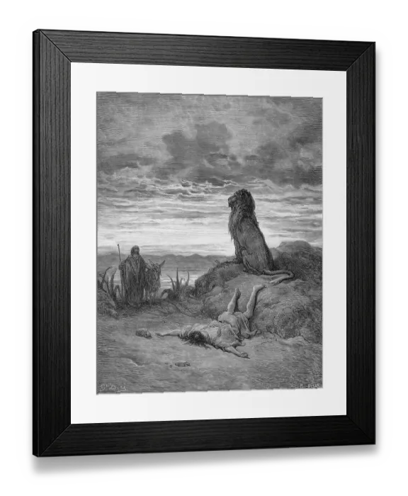 Framed Print : The death of the Prophet of Bethel