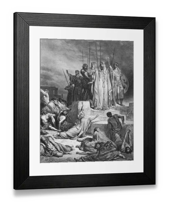 Framed Print : Samaria is besieged by Ben-Hadad Framed Print : Samaria is besieged by Ben-Hadad