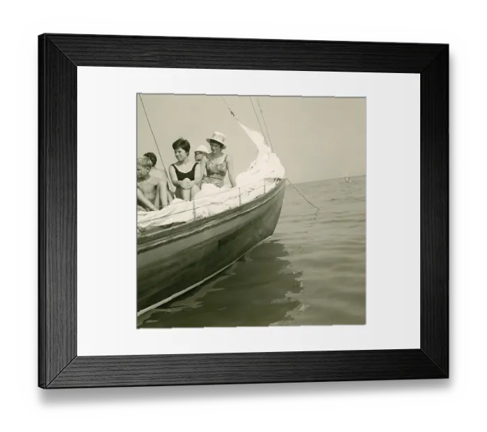 Framed Print : Historical photo summer 1961, tourists Framed Print : Historical photo summer 1961, tourists