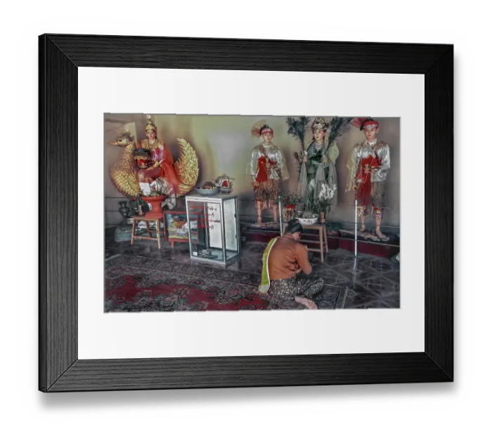 Framed Print : Good spirits, Nats, at Manuha Temple Framed Print : Good spirits, Nats, at Manuha Temple