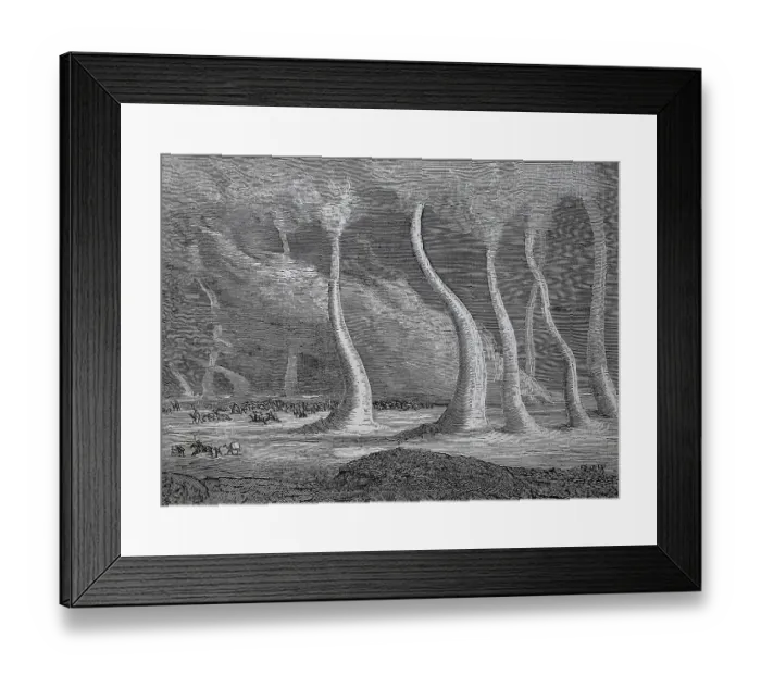 Framed Print : Sandhosen or windhosen, small trombone