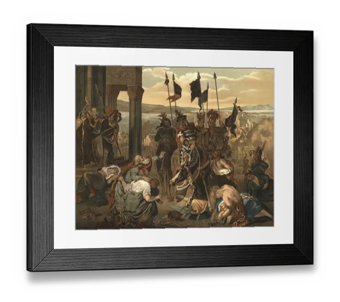 Framed Print : The conquest of Constantinople in April 1204 was the culmination of the Fourth Crusade