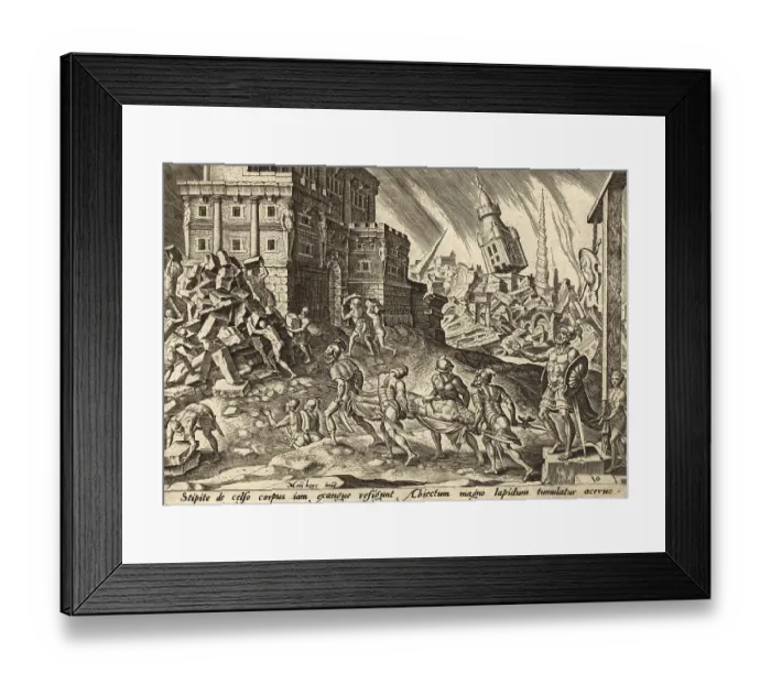 Framed Print : From The Disasters of The Jewish People