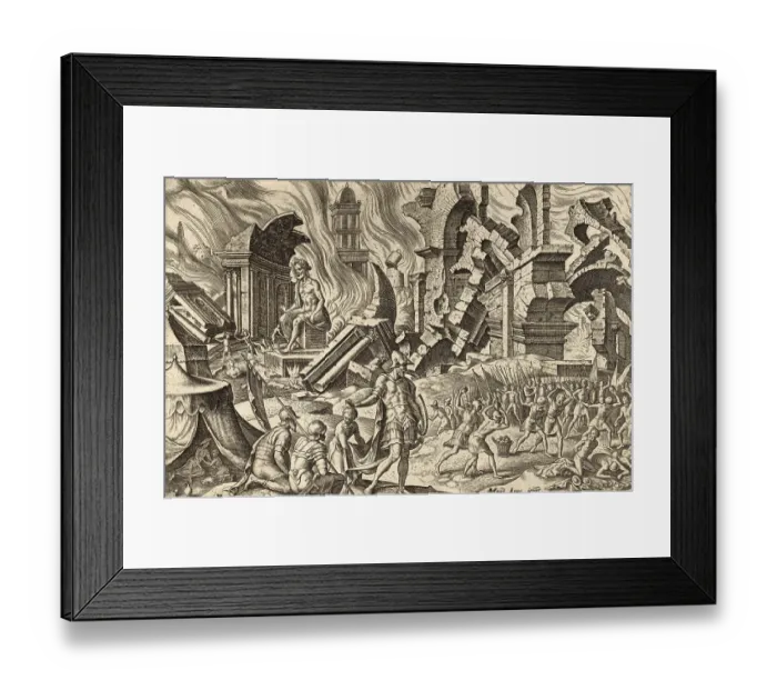 Framed Print : From The Disasters of The Jewish People