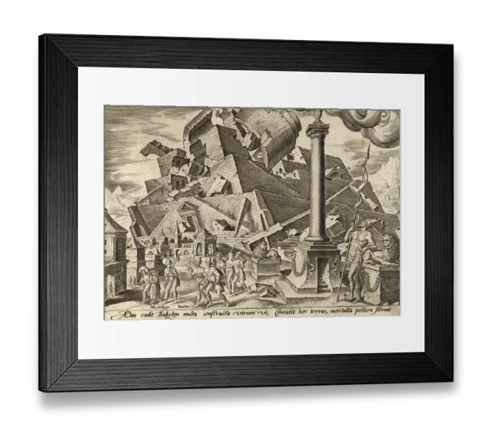 Framed Print : From The Disasters of The Jewish People