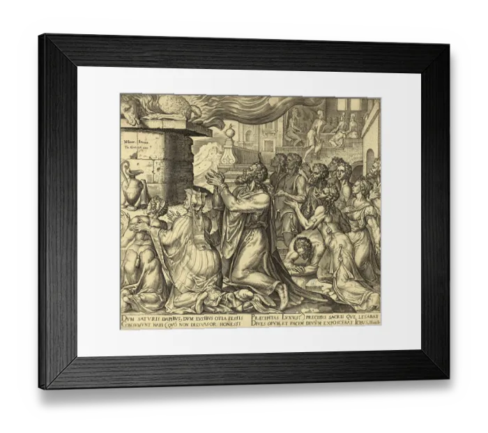 Framed Print : Biblical story of Job, In Job 1