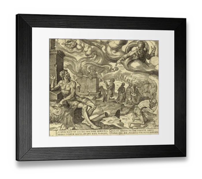 Framed Print : Biblical story of Job, God answers Job at the end of his difficult time of trial (Job chapters 38 to 41) Framed Print : Biblical story of Job, God answers Job at the end of his difficult time of trial (Job chapters 38 to 41)