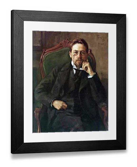 Framed Print : Anton Chekhov (1860-1904) in Nice Framed Print : Anton Chekhov (1860-1904) in Nice