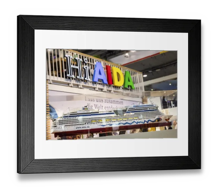 Framed Print : Caravan - Motor - Tourism trade fair in Stuttgart