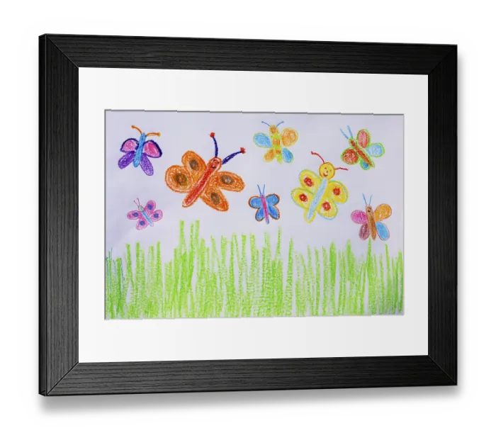 Framed Print : Naive illustration, child drawing Framed Print : Naive illustration, child drawing