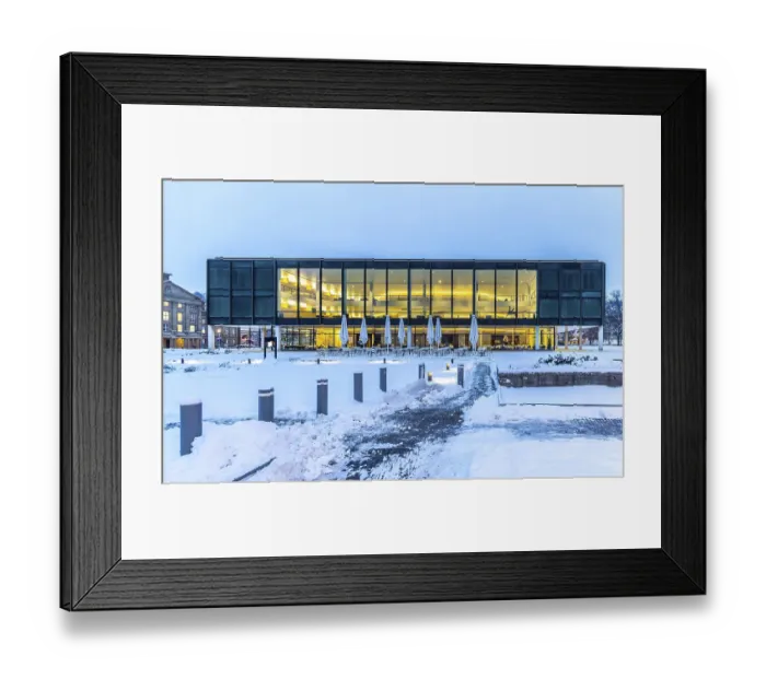 Framed Print : Exterior view of the state parliament building