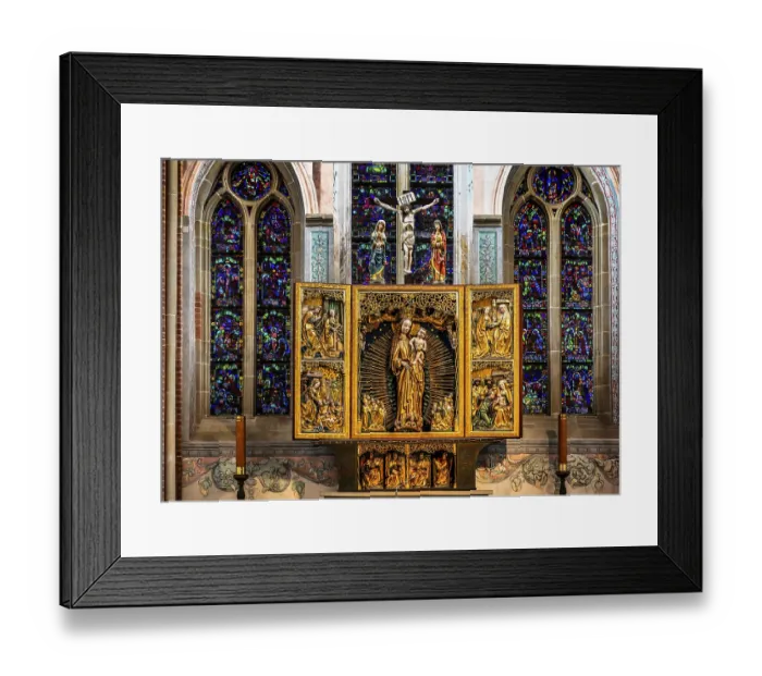 Framed Print : Main altar, Cistercian Abbey of Mogila