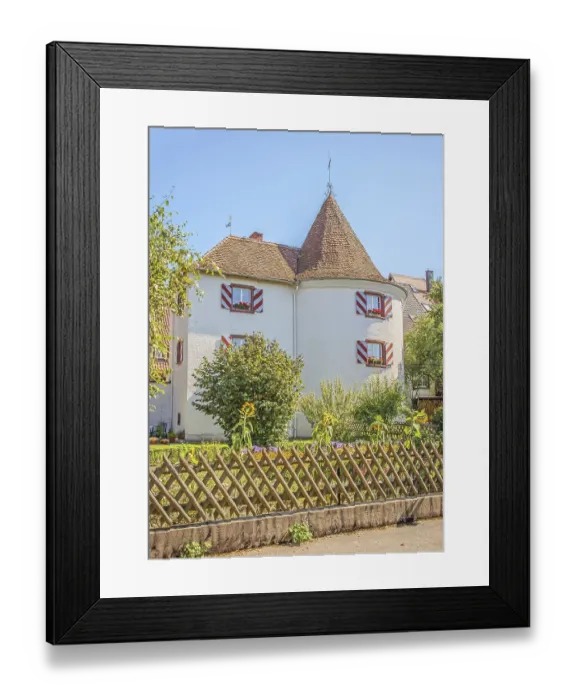 Framed Print : Hufingen defensive defence tower