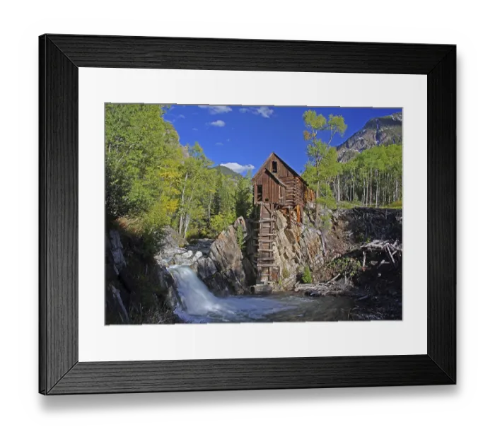 Framed Print : USA, Colorado, Crystall Mill, Old Mill