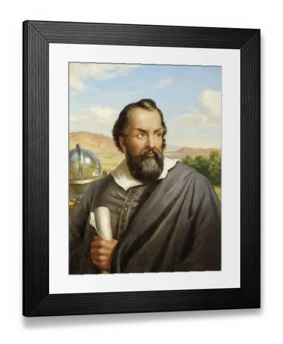 Framed Print : Galileo Galilei, 1564 - 1642, Italian astronomer