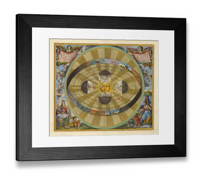 Framed Print : Scenographia Systematis Copernicani Framed Print : Scenographia Systematis Copernicani