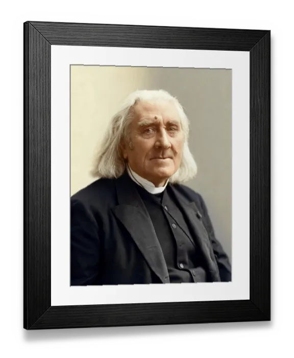 Framed Print : Portrait of Franz Liszt, 1811-1886